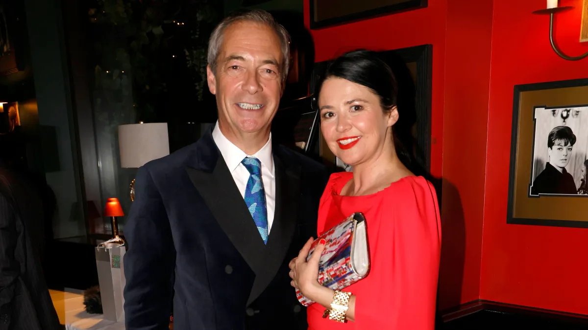 Nigel Farage and his girlfriend Laure Ferrari